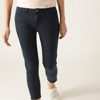 Jeans Crease & Clips Slim Women's Light Blue